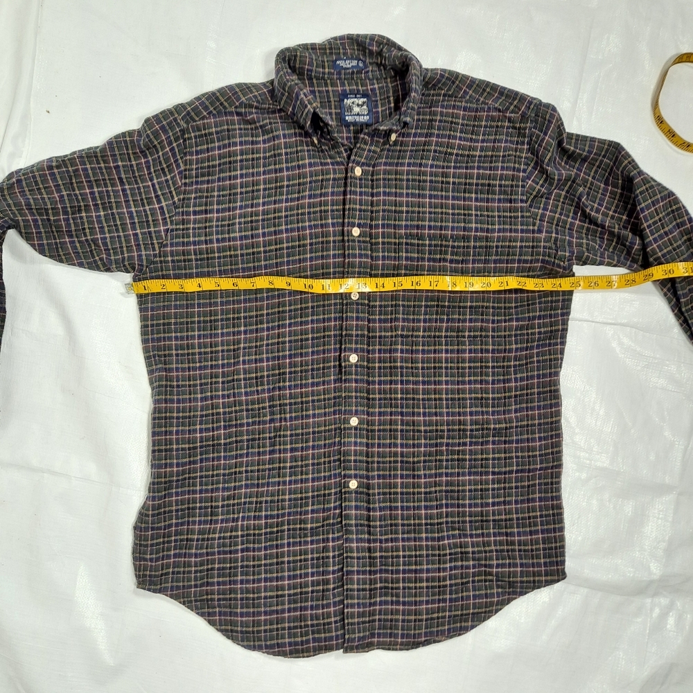 Britches Hunter Green Plaid Long Sleeve Flannel Shirt - Picture 3 of 4